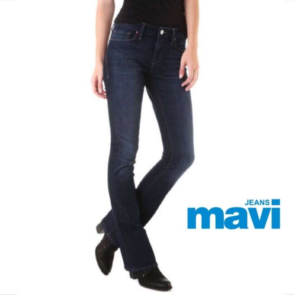 Mavi Leigh Dark Nolita Slim Bootcut Jeans